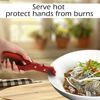 2PCS Anti-Scald Plate Gripper Tongs for Hot Dishes